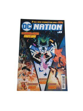 DC Nation Issue 0 Comic Undiscovered Worlds Origins Joker Superman Batman Catwom